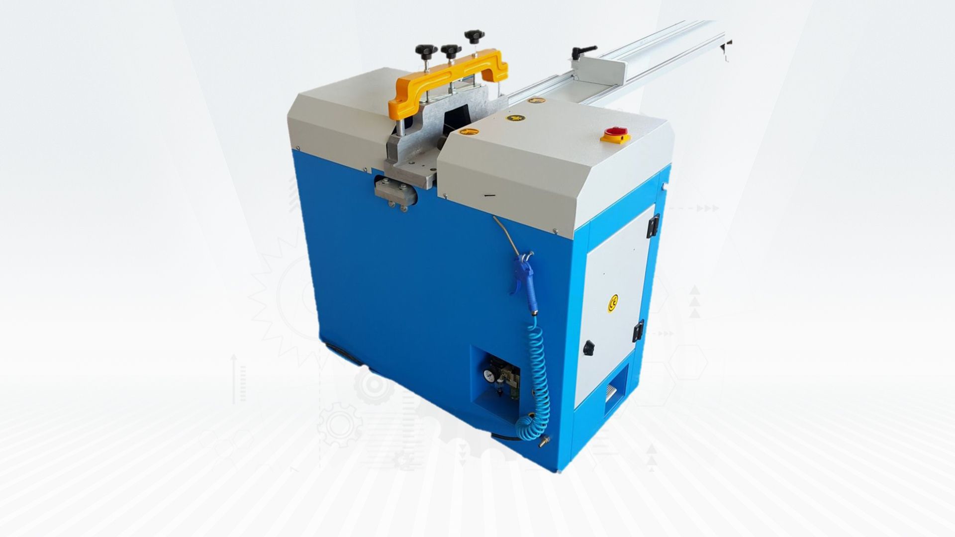 MASZYNY DO CIĘCIA PCV - PVC PROFILLER V SECTION CUTTING MACHINE