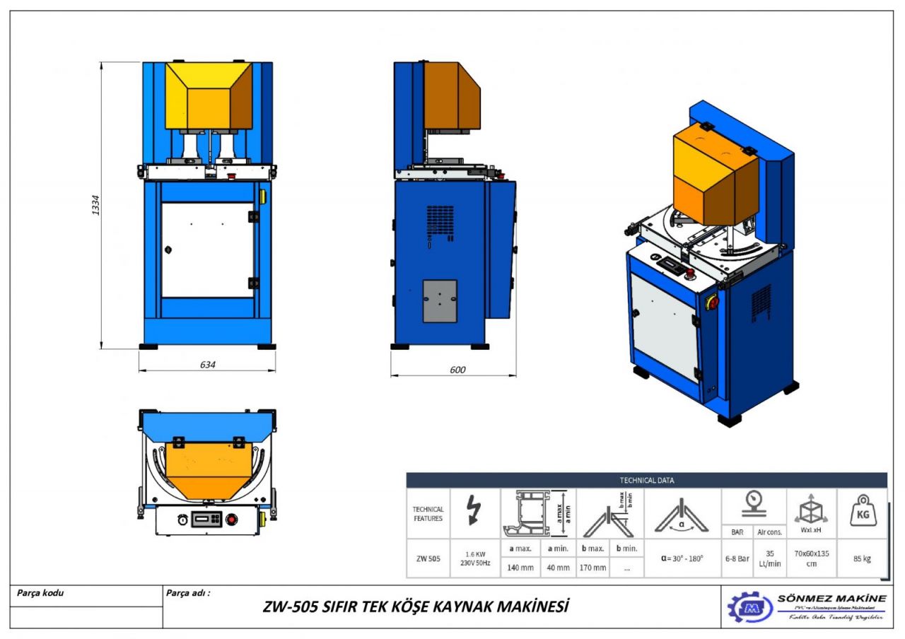 ZERO SINGLE CORNER WELDING MACHINE ZW505 ZW505