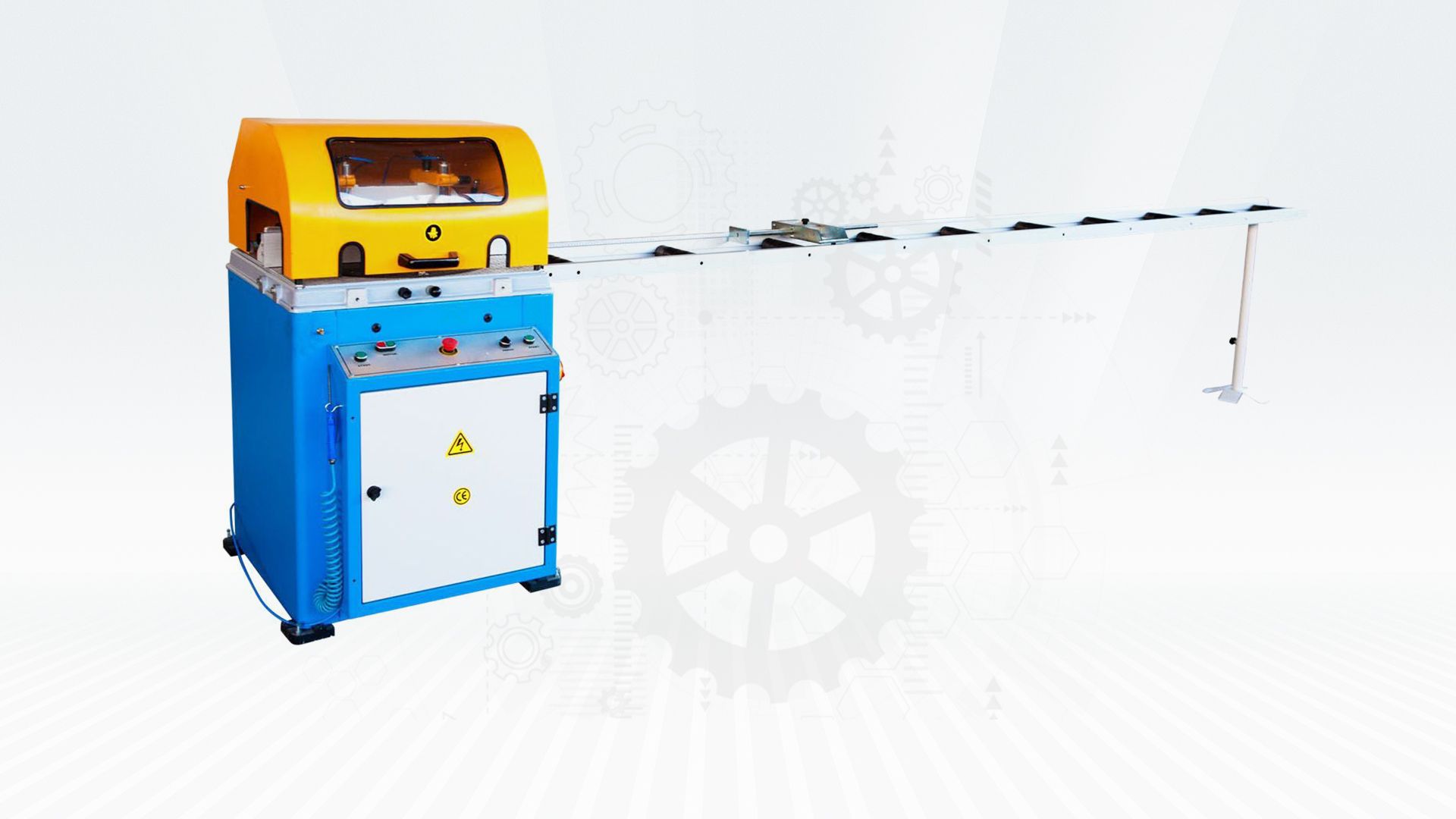 MASZYNY DO CIĘCIA ALUMINIUM - AUTOMATIC BOTTOM CUTTING SAW MACHINERY